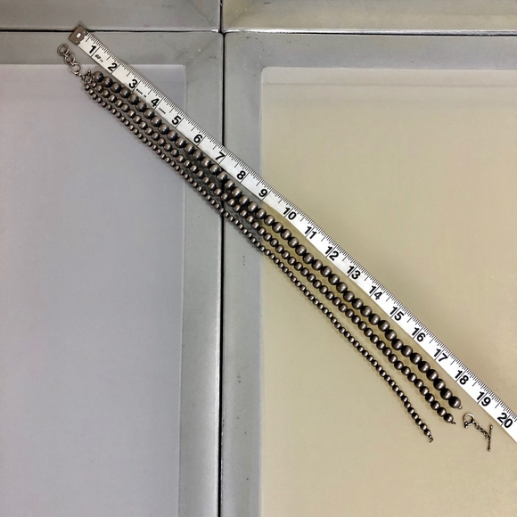 Navajo Pearls (HandMade) Sterling Silver - Picture 6 of 8